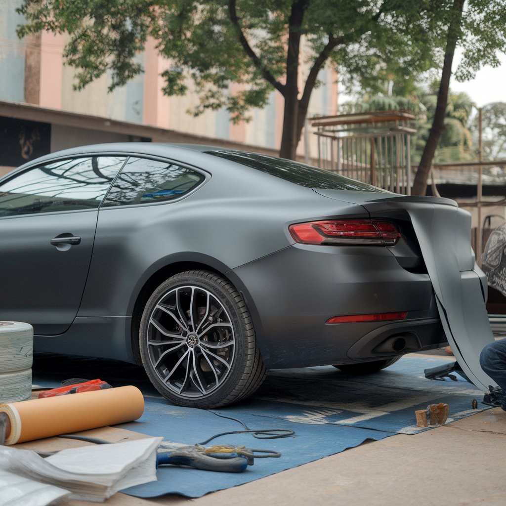 matte black vinyl wrap car cost