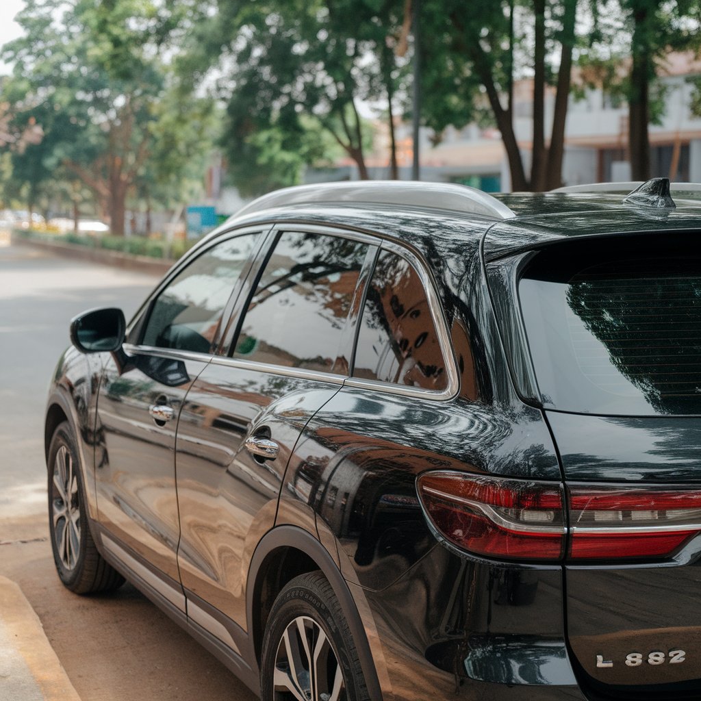 maintain car window tint shine