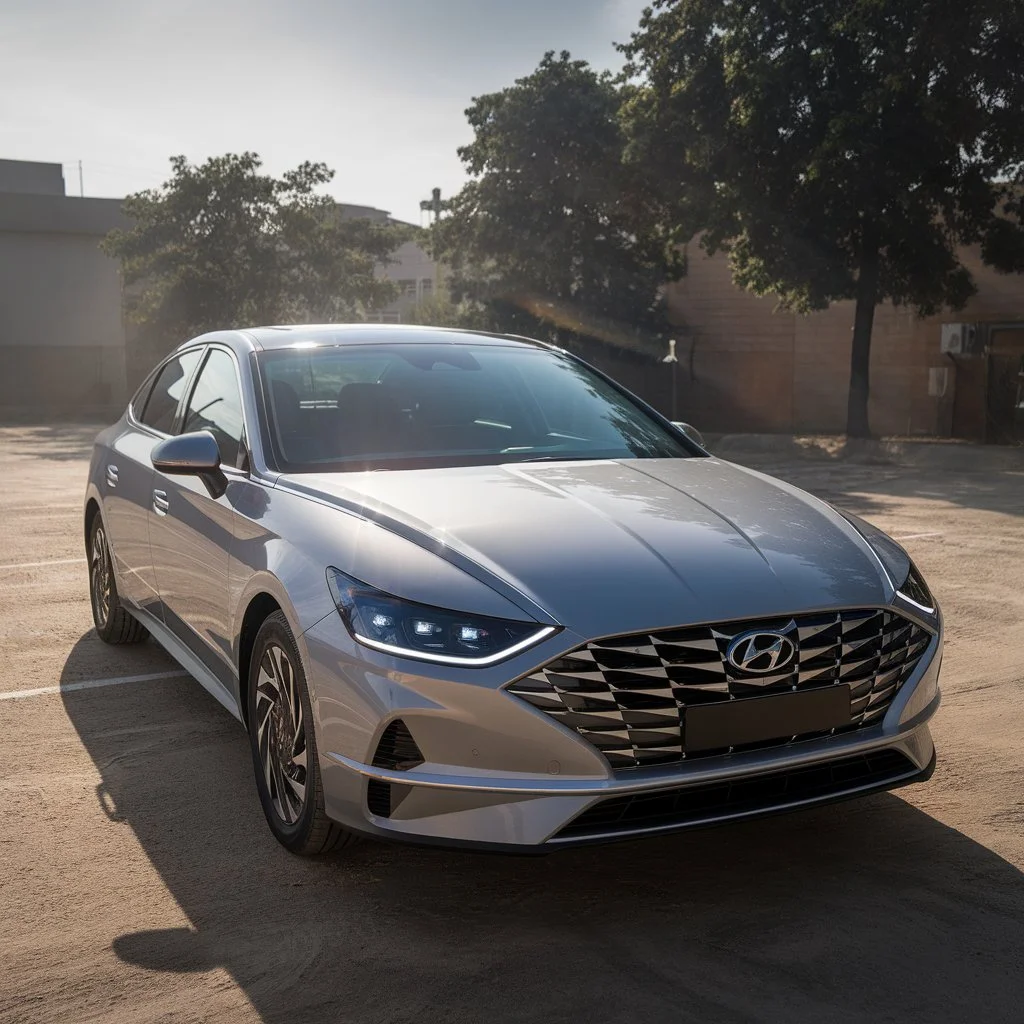 Long parking car paint protection example showing a vehicle parked outdoors for extended hours under harsh Indian summer heat. 